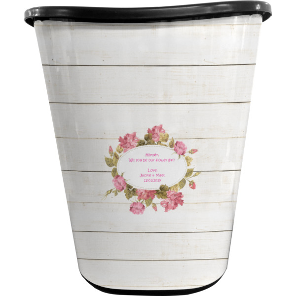 Custom Design - Waste Basket - Black - Front