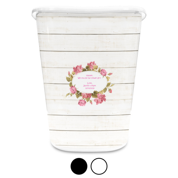 Custom Design - Waste Basket - Both Colors - Front