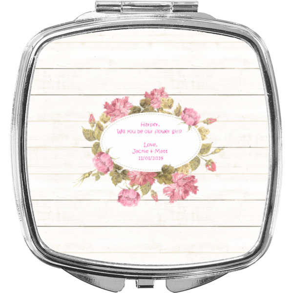 Custom Farm House Compact Makeup Mirror (Personalized)