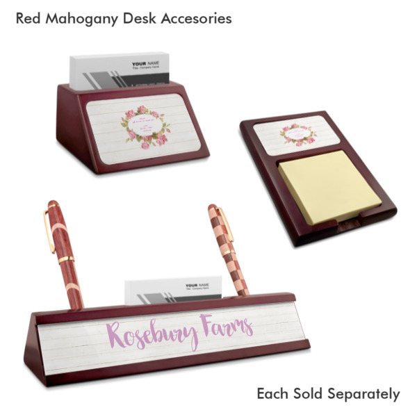 Custom Design - Mahogany Desk Accessories