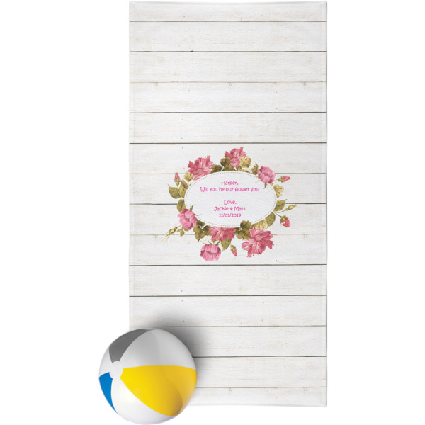 Custom Farm House Beach Towel (Personalized)