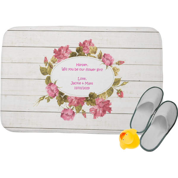 Custom Farm House Memory Foam Bath Mat (Personalized)