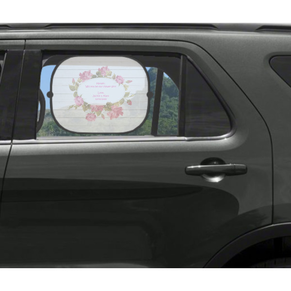 Custom Design - Car Sun Shade Black - In Car Window