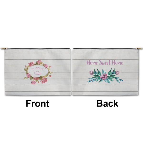 Custom Design - Large Zipper Pouch Approval (Front and Back)