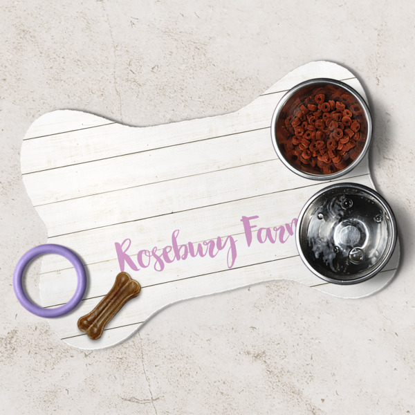 Custom Design - Dog Bone Shaped Mat Lifestyle