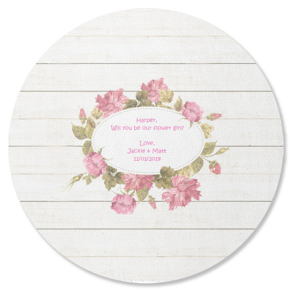 Custom Design - Round Coaster Rubber Back - Single