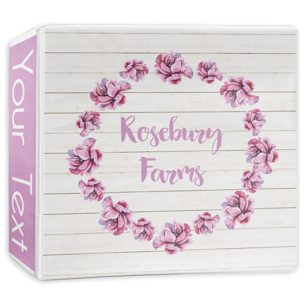 Custom Farm House 3-Ring Binder - 3 inch (Personalized)
