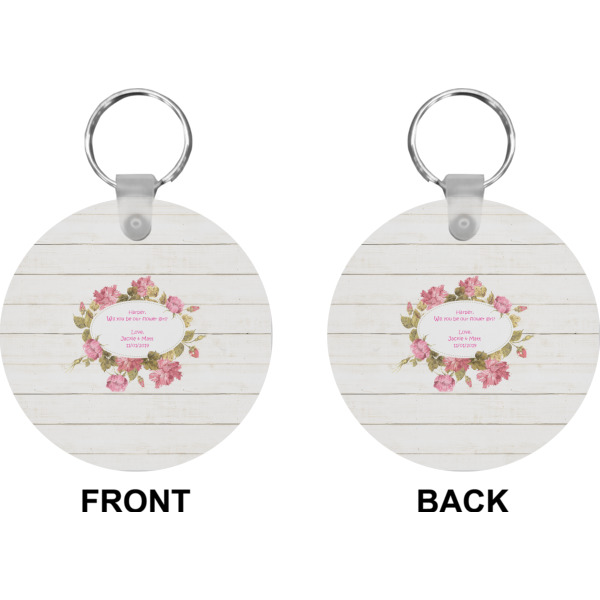 Custom Design - Circle Keychain (Front + Back)