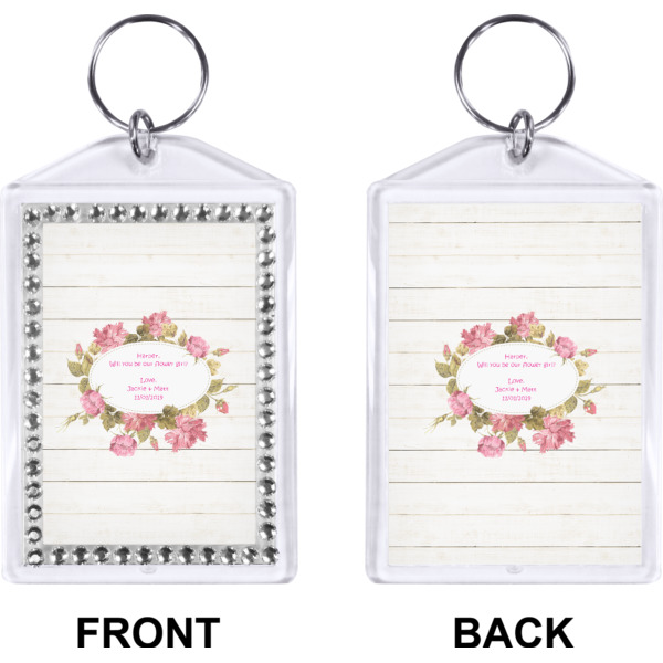 Custom Design - Bling Keychain (Front + Back)