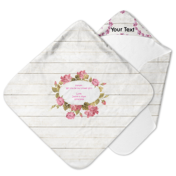 Custom Farm House Hooded Baby Towel (Personalized)