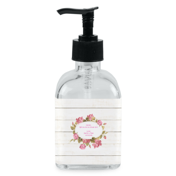 Custom Farm House Glass Soap & Lotion Bottle - Single Bottle (Personalized)