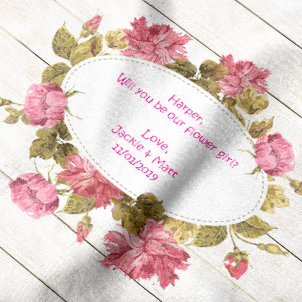 Custom Design - Hooded Baby Towel- Detail Close Up