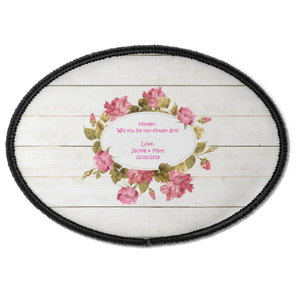 Custom Design - Iron On Patch - Oval - Front