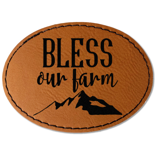 Custom Design - Leatherette Patches - Oval