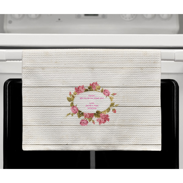 Custom Design - Waffle Weave Towel - Full Color Print - Lifestyle2 Image