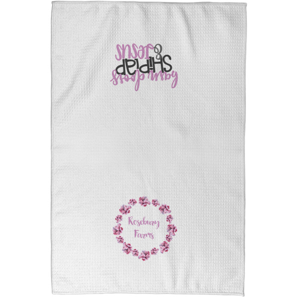Custom Design - Waffle Towel - Partial Print - Approval Image