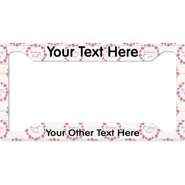 Custom Farm House License Plate Frame (Personalized)