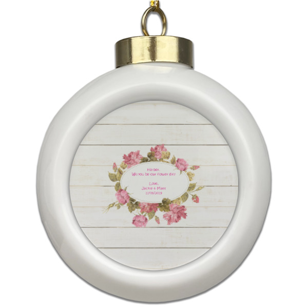Custom Design Your Own Ceramic Ball Ornament