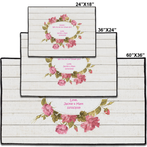 Custom Design - Door Mats - Size Comparison