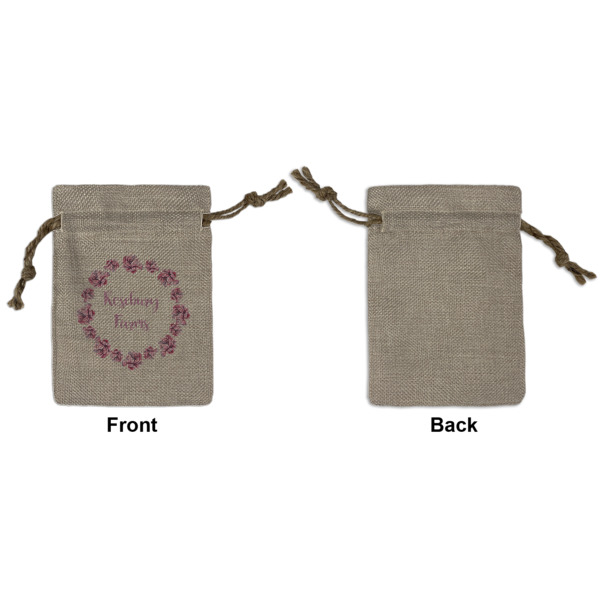 Custom Design - Small Burlap Gift Bag - Front Approval