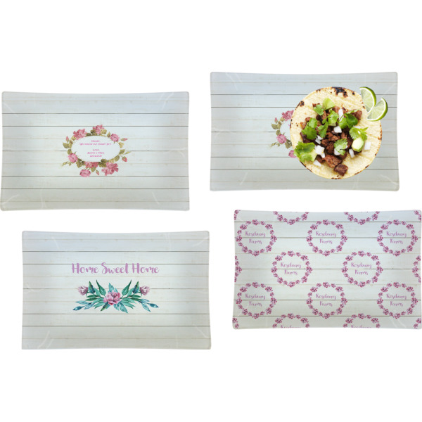 Custom Design - Set of Rectangular Dinner Plates