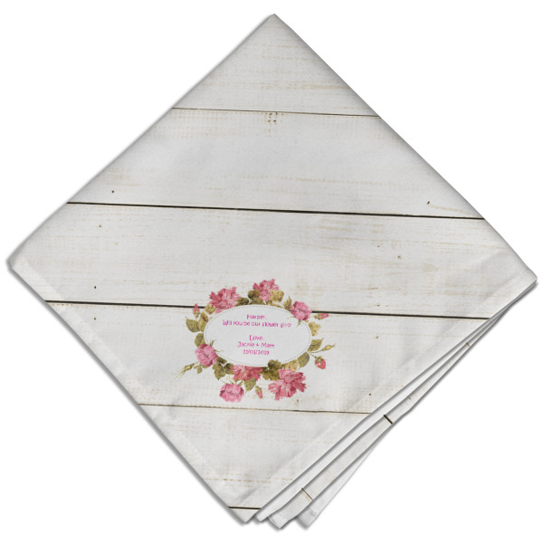 Custom Farm House Cloth Dinner Napkin - Single w/ Name or Text