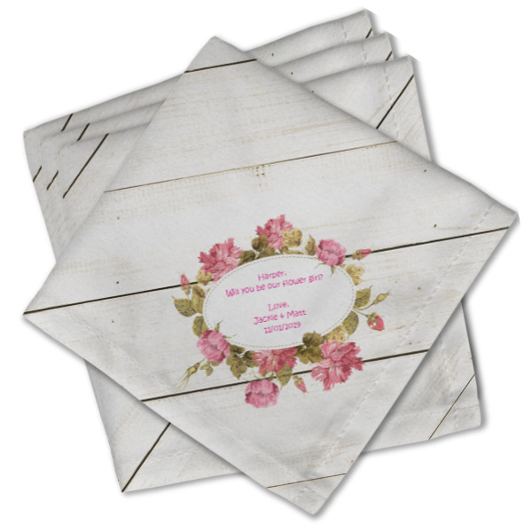 Custom Design - Cloth Napkins - Personalized Lunch (PARENT MAIN Set of 4)