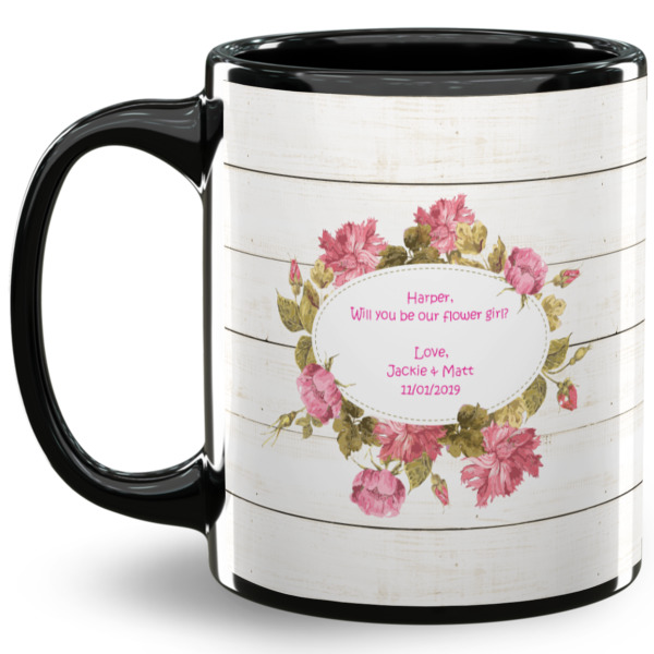 Custom Farm House 11 Oz Coffee Mug - Black (Personalized)