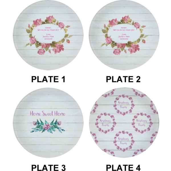 Custom Design - Set of Appetizer / Dessert Plates (Approval)