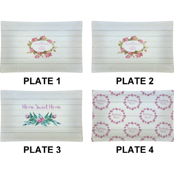Custom Design - Set of Rectangular Dinner Plates (Approval)