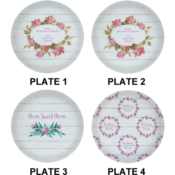Custom Design - Set of Lunch / Dinner Plates (Approval)