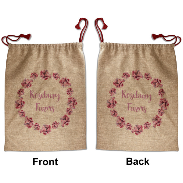 Custom Design - Santa Bag - Front and Back