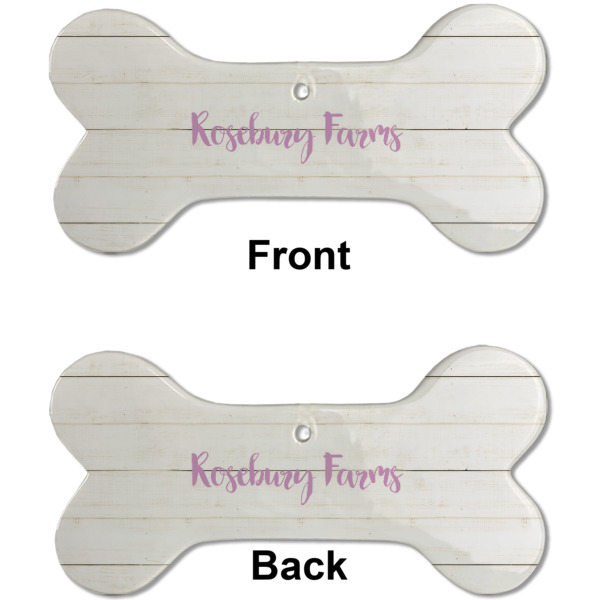 Custom Design - Ceramic Flat Ornament - Bone Front & Back (APPROVAL)