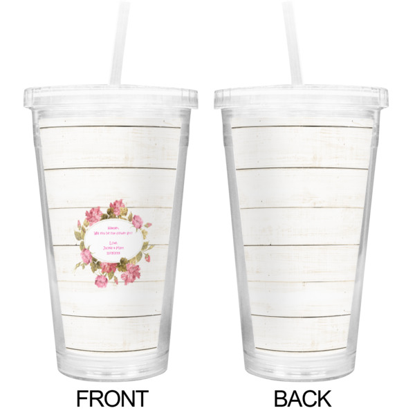 Custom Design - Double Wall Tumbler with Straw - Approval