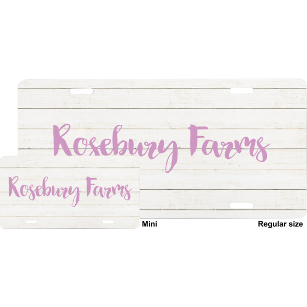 Custom Design - License Plate - Sizes - Four Holes