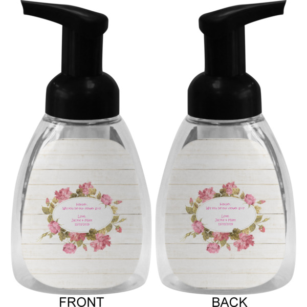 Custom Design - Foam Soap Bottle - Black - Front & Back