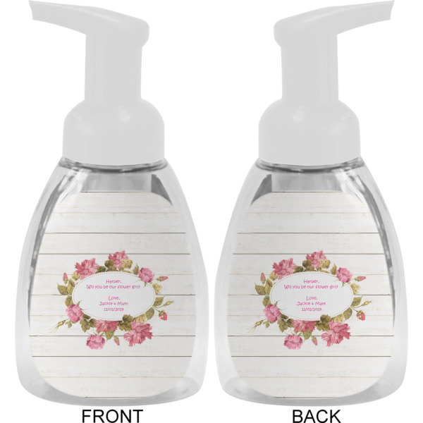 Custom Design - Foam Soap Bottle - White - Front & Back