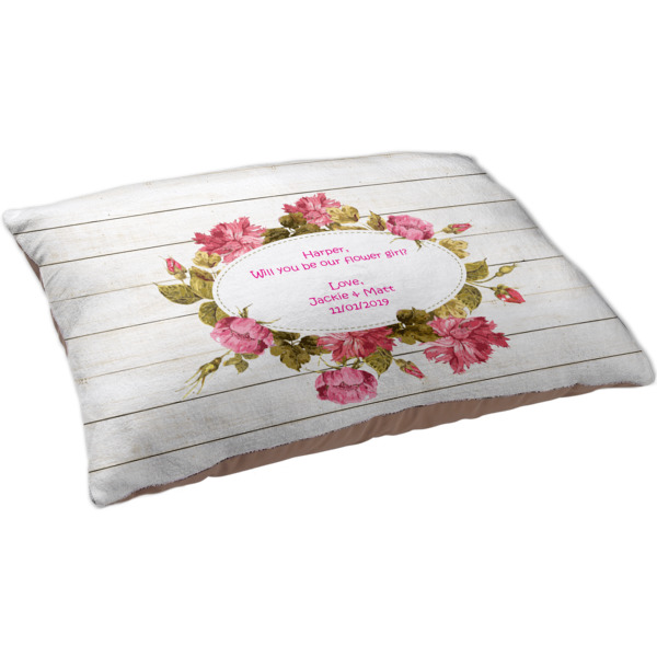 Custom Farm House Dog Bed - Large w/ Name or Text