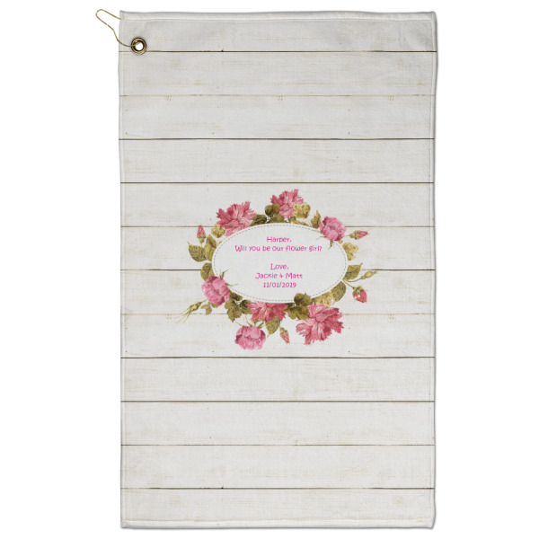 Custom Farm House Golf Towel - Poly-Cotton Blend w/ Name or Text