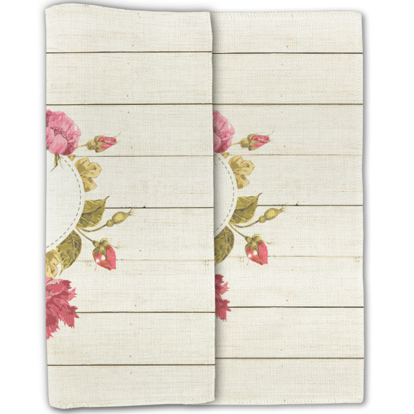 Custom Design - Linen Placemat - Double Sided - Folded Half