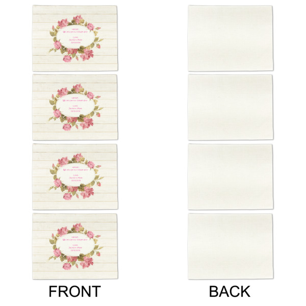 Custom Design - Linen Placemat - APPROVAL Set of 4 (single sided)