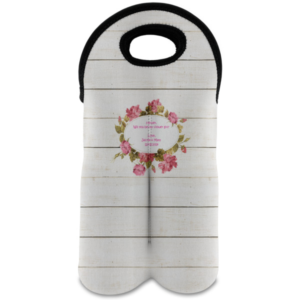 Custom Design Your Own Wine Tote Bag - 2 Bottles