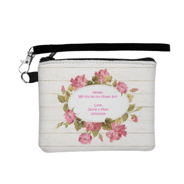 Custom Farm House Wristlet ID Case w/ Name or Text