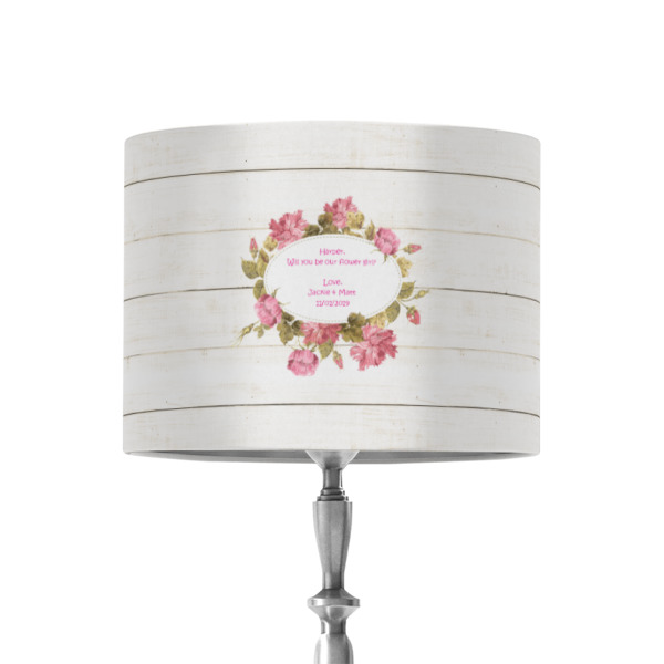 Custom Farm House 8" Drum Lamp Shade - Fabric (Personalized)