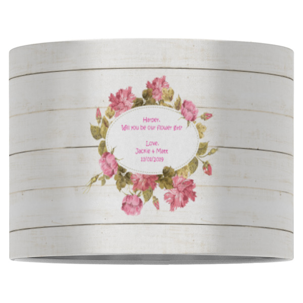 Custom Design - 16" Drum Lampshade - Front (Fabric)