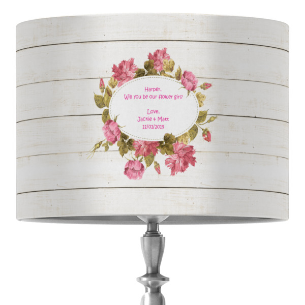 Custom Farm House 16" Drum Lamp Shade - Fabric (Personalized)