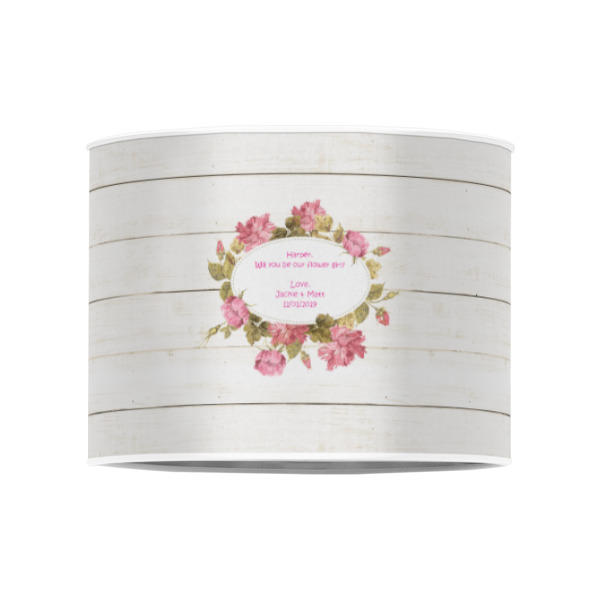 Custom Design - 8" Drum Lampshade - FRONT (Poly Film)