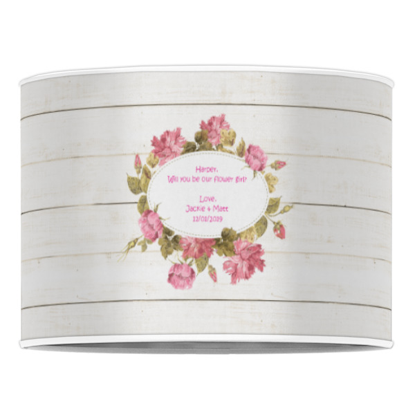 Custom Design - 16" Drum Lampshade - Front (Poly Film)