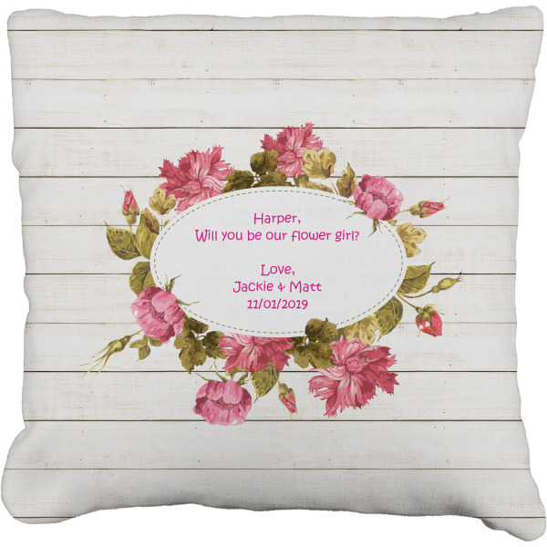 Custom Farm House Faux-Linen Throw Pillow 26" (Personalized)