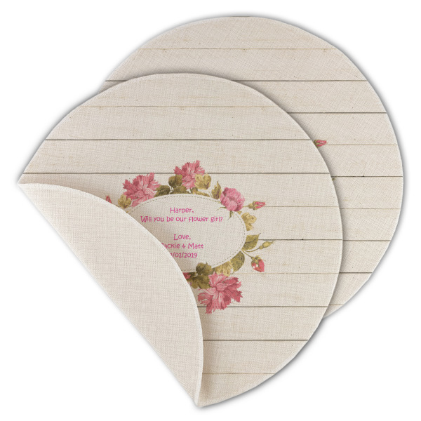 Custom Design - Round Linen Placemats - MAIN (Single Sided)